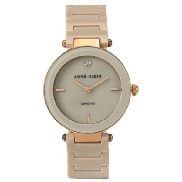 anne klien ceramic pink women watch ntak1018rgtn
