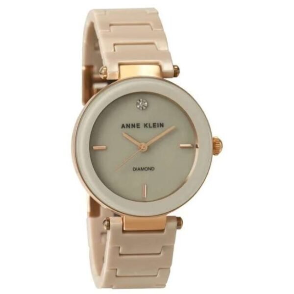 anne klien ceramic pink women watch ntak1018rgtn