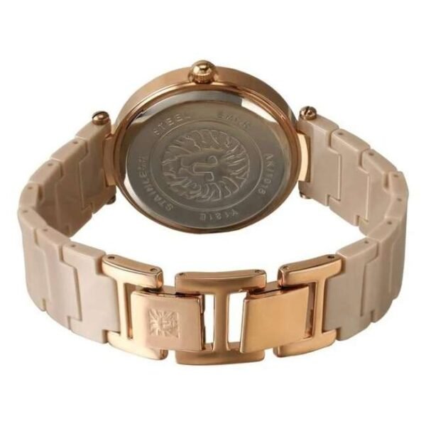 anne klien ceramic pink women watch ntak1018rgtn