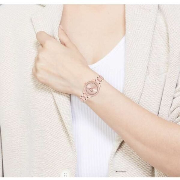 anne klien stainless steel blue women watch ntak3214lprg