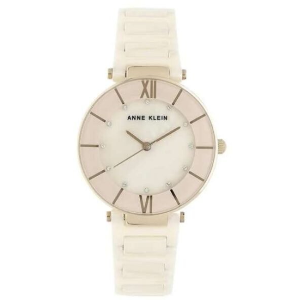 anne klien ceramic pink women watch ntak3266lprg