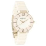anne klien ceramic pink women watch ntak3266lprg