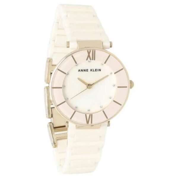 anne klien ceramic pink women watch ntak3266lprg