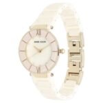 anne klien ceramic pink women watch ntak3266lprg