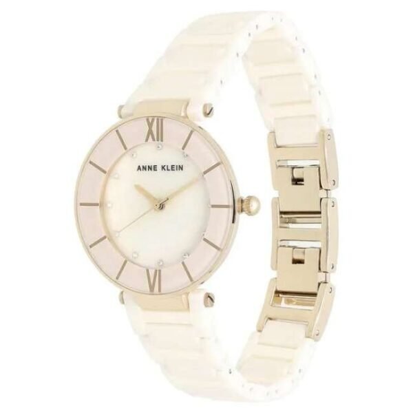anne klien ceramic pink women watch ntak3266lprg