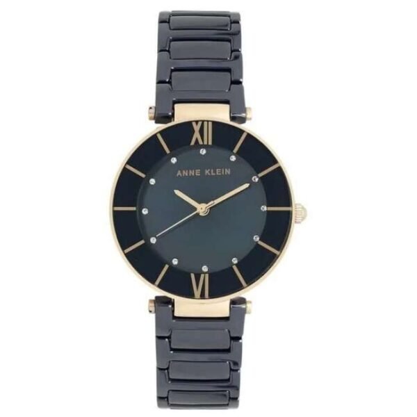 anne klien ceramic blue women watch ntak3266nvrg