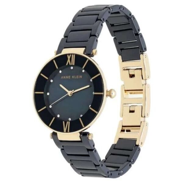 anne klien ceramic blue women watch ntak3266nvrg