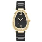 anne klien ceramic black women watch ntak5012gpbk