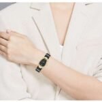 anne klien ceramic black women watch ntak5012gpbk