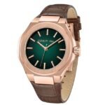 cerruti stainless steel brown men men watch ntceciwga0043003