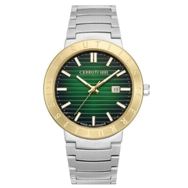 cerruti stainless steel silver men men watch ntceciwga0043104