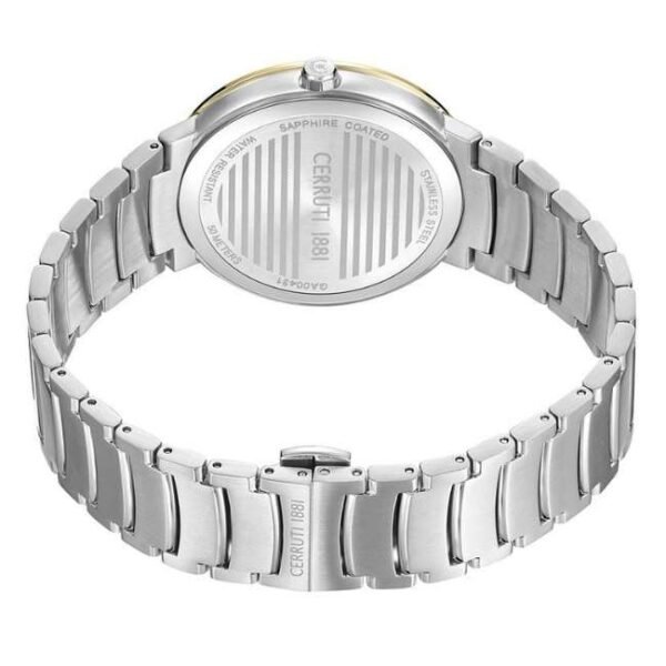 cerruti stainless steel silver men men watch ntceciwga0043104