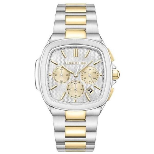 cerruti stainless steel silver men men watch ntceciwgi18603302