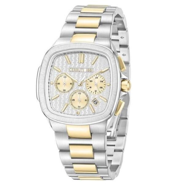 cerruti stainless steel silver men men watch ntceciwgi18603302