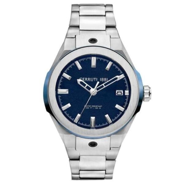 cerruti stainless steel silver men men watch ntcecra29010