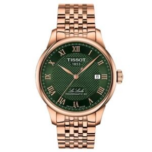 tissot le locle stainless steel rose gold men watch t0064073309300