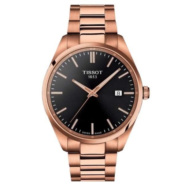 Tissot Pr 100 Stainless Steel Rose Gold Men Watch T1504103305100