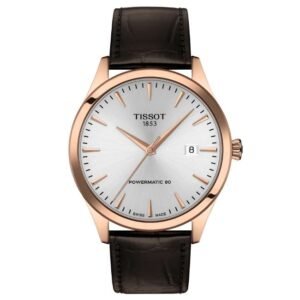 tissot classic dream leather brown men watch t1584073603100