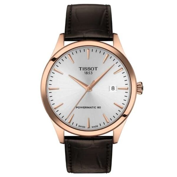 tissot classic dream leather brown men watch t1584073603100