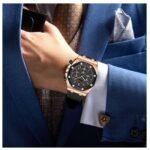 Daniel Hechter Leather Black Men Watch DHM1005-03