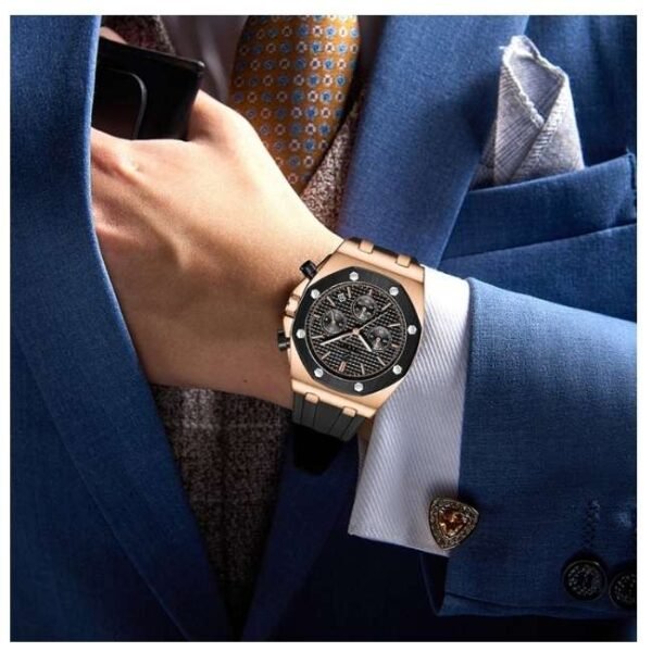 Daniel Hechter Leather Black Men Watch DHM1005-03