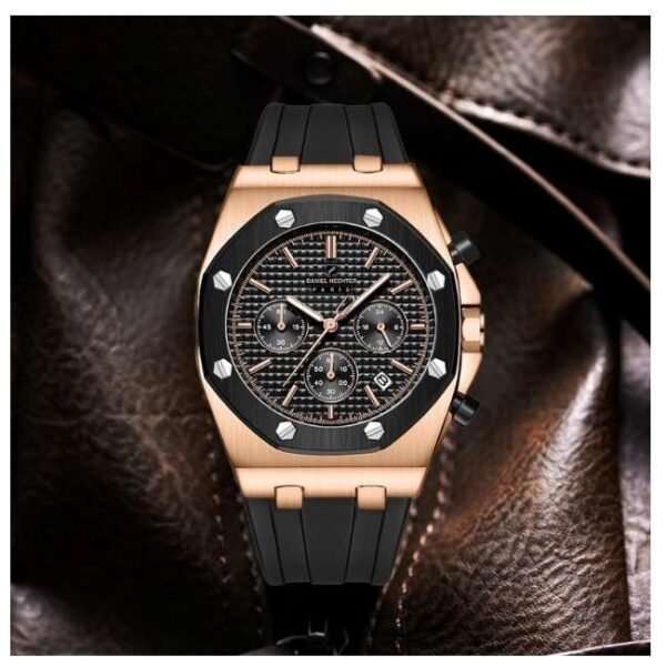 Daniel Hechter Leather Black Men Watch DHM1005-03