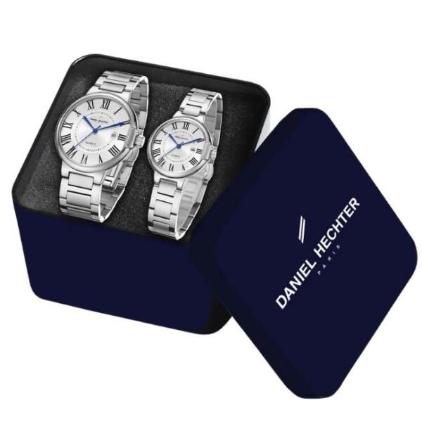 Daniel Hechter Stainless Steel Silver Couple Watch DHP-1001-11