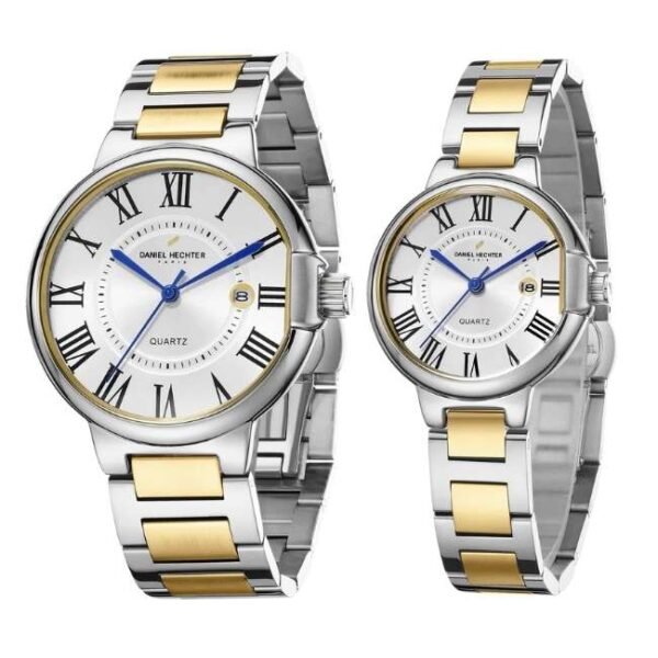 Daniel Hechter Stainless Steel Two Tone Unisex Watch DHP-1001-22