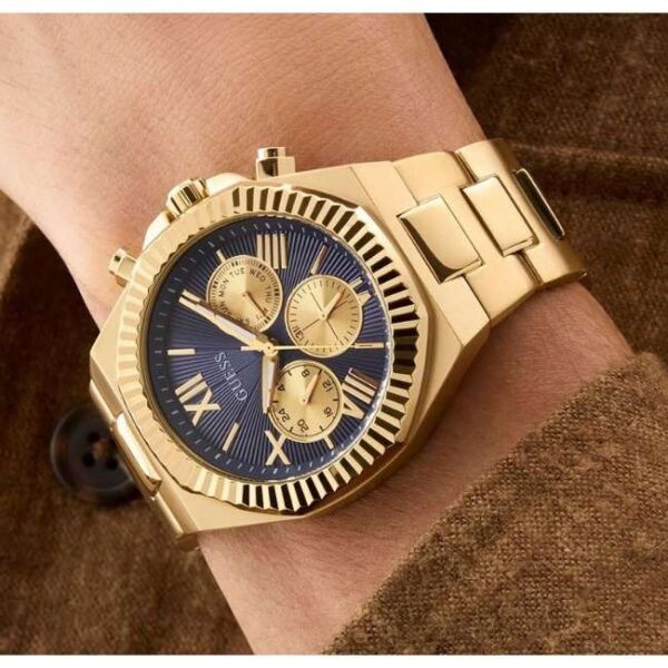 Guess Stainless Steel Gold Men Watch GW0703G6