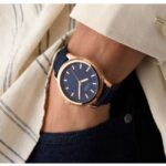 Guess Leather Navy Men Watch GW0846G2