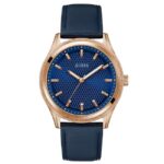 Guess Leather Navy Men Watch GW0846G2