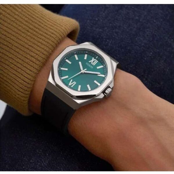 Guess Silicon Black Men Watch GW0850G1