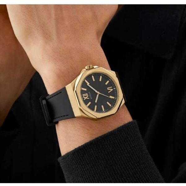 Guess Silicon Black Men Watch GW0850G2