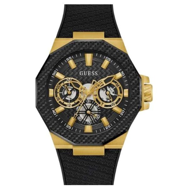 Guess Silicon Black Men Watch GW0853G2