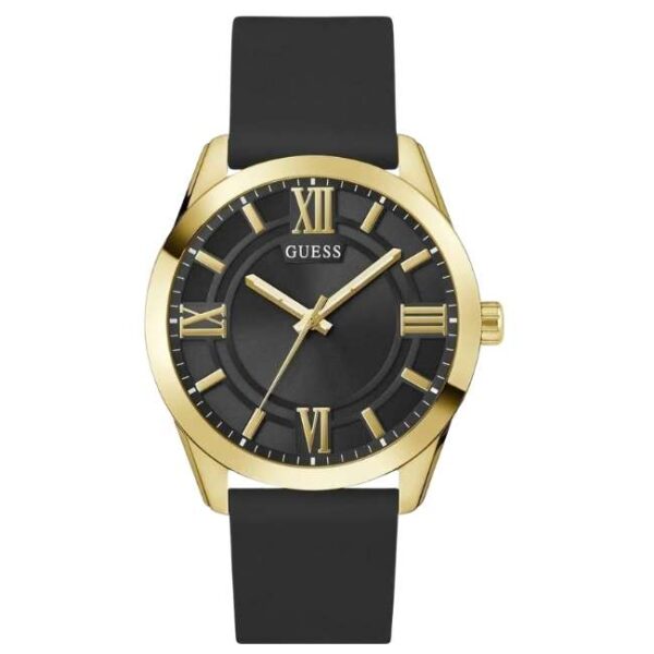 Guess Silicon Black Men Watch GW0894G2