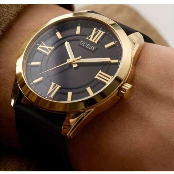 Guess Silicon Black Men Watch GW0894G2