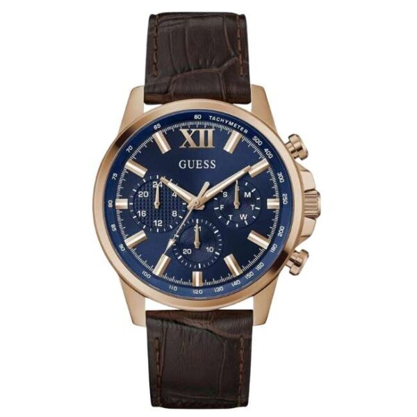Guess Leather Brown Men Watch GW0901G3