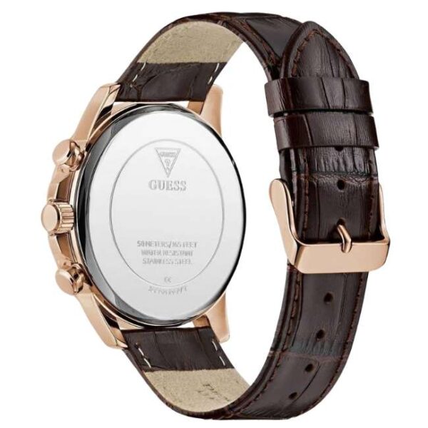 Guess Leather Brown Men Watch GW0901G3