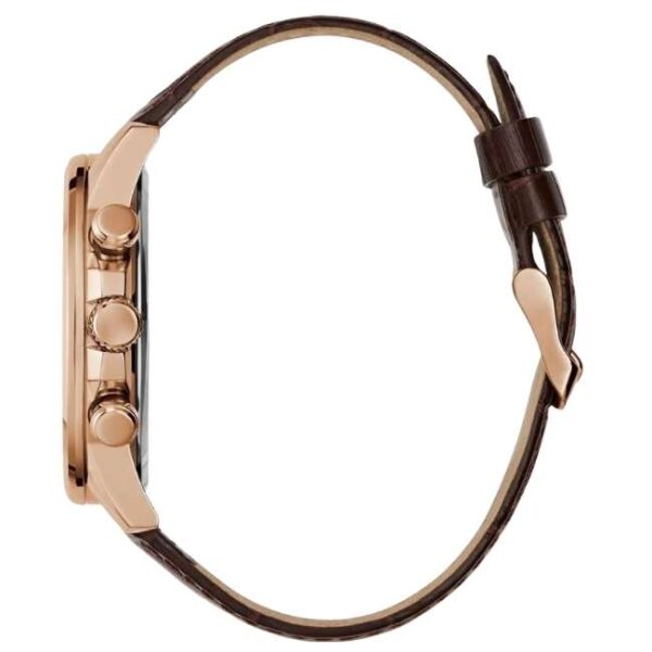 Guess Leather Brown Men Watch GW0901G3