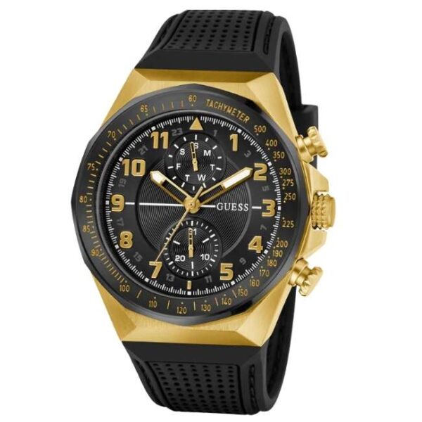 Guess Silicon Black Men Watch GW0902G1