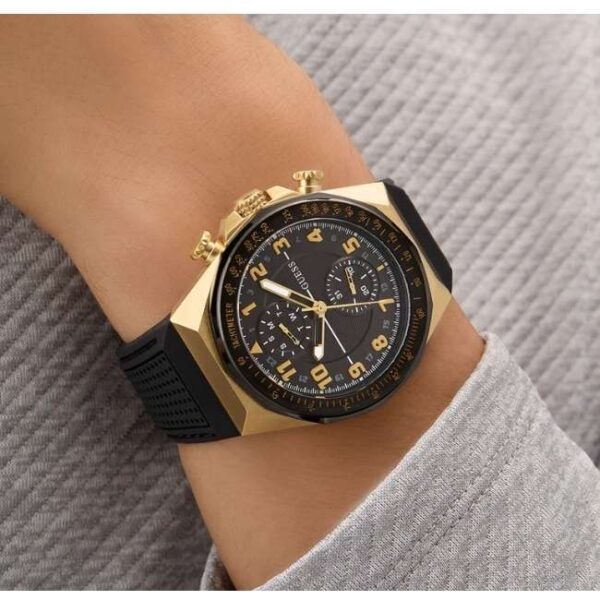 Guess Silicon Black Men Watch GW0902G1