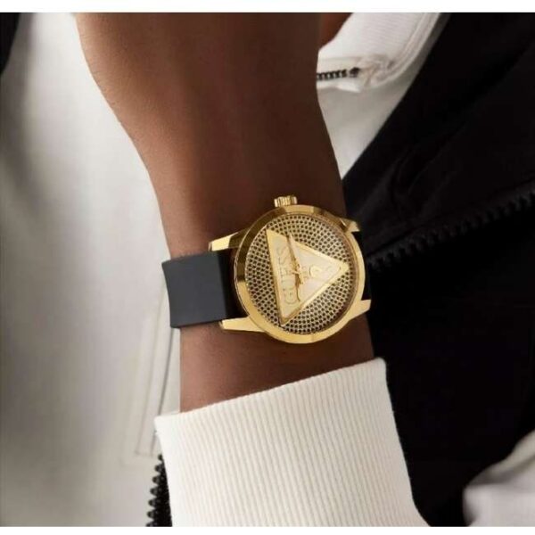 Guess Silicon Black Men Watch GW0916G1