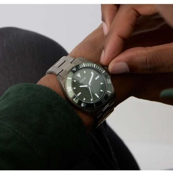 Guess Stainless Steel Gun Metal Men Watch GW0968G3