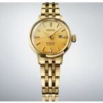 Seiko Presage Stainless Steel Gold Women Watch SRE018J1