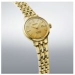 Seiko Presage Stainless Steel Gold Women Watch SRE018J1