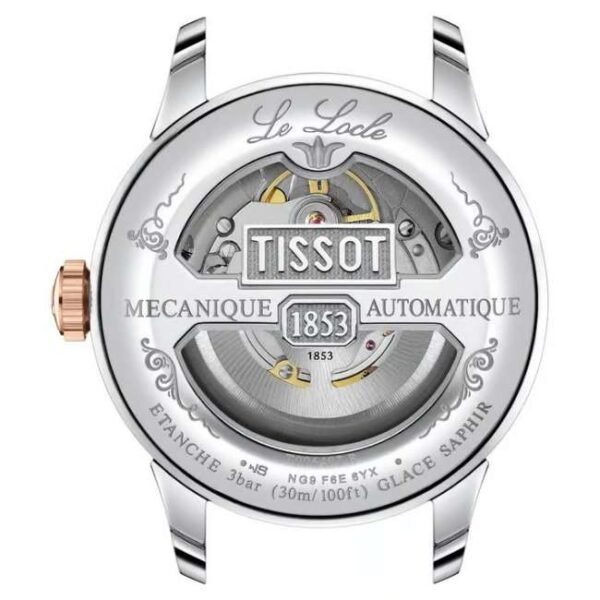 tissot le locle stainless steel two tone men watch t0064072209301