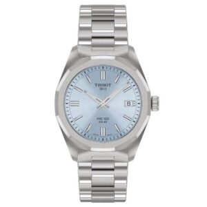 tissot prc 100  stainless steel silver women watch t1518221135100