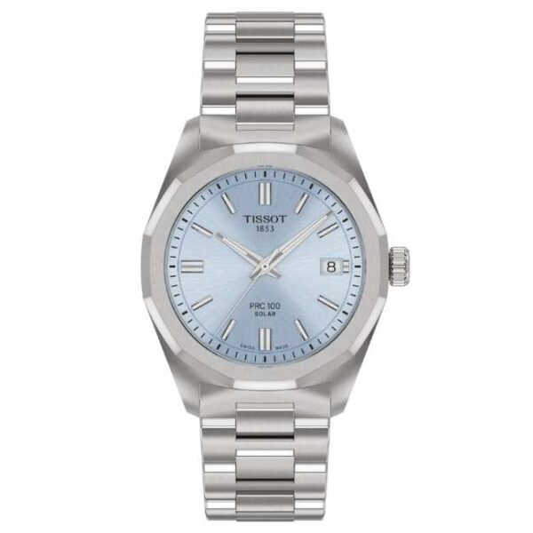 Tissot PR 100 Ice Blue Women's Watch 34mm - Stainless Steel (T151.822.11.351.00)
