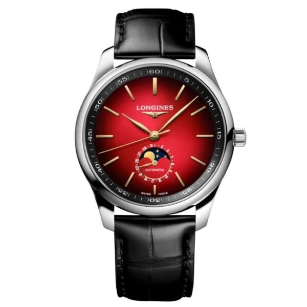 Longines Black Alligator Strap Men Watch L29194092