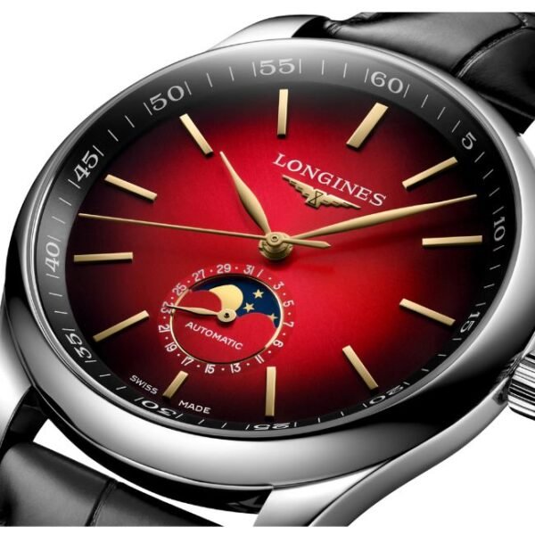 Longines Black Alligator Strap Men Watch L29194092